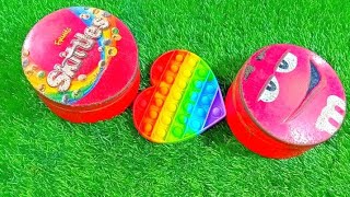 Satisfying Videos  Unpacking 2MampMs Box With 🌈 yummy 🤤 Candy ASMR [upl. by Attennod]