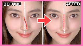 Massage to Fix Asymmetrical Nose  Make Your Nose More Symmetrical in 3 mins [upl. by Nasya]