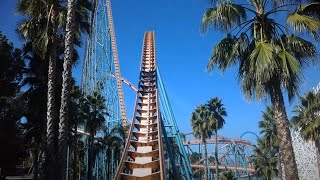 Goliath  Six Flags Magic Mountain  Front Row 4K HD POV  November 2023 [upl. by Jarrad484]