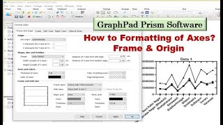 Graph Formatting using GraphPad Prism Software  Frame and Origin  Axes Format [upl. by Hound]