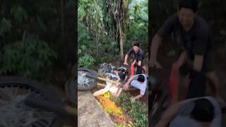 Randika jatuh dari motor guys davidsunairi bocilbocilds wargads anakdesa minvlog [upl. by Oilisab]