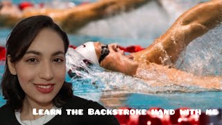 position of hands in Backstroke 💙 dont forget to subscribe 💙 🦋 swimmerslife swimmer [upl. by Stokes]