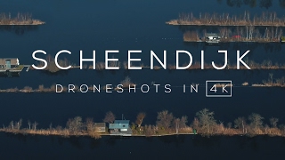 Loosdrechtse Plassen Scheendijk in 4K  Drone video [upl. by Tivad]