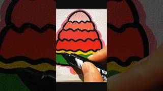 Asmr 🍧🧁 drawing you  relaxing color  doodle art asmr satisfying relaxing doodles shorts [upl. by Teeter49]