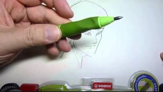 Stabilo Easy Ergo 315 and Lamy Scribble leadholders demo [upl. by Godwin148]