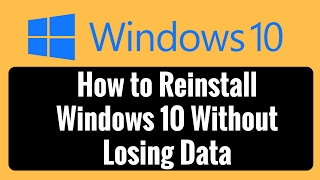 How to Reinstall Windows 10 Without Losing Data [upl. by Kampmeier]