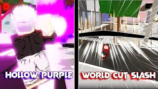 How To Do Purple Nuke And World Cut Slash In Jujutsu Shenanigans For Beginners  Roblox [upl. by Reddy122]