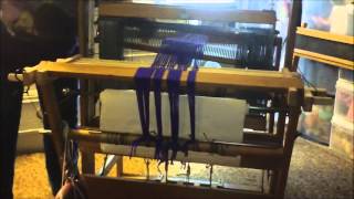 Front to Back Warp Beaming with a Tension Device On a Floor Loom [upl. by Rochemont]