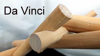 Lets Build Step by Step the SelfSupporting Bridge of Leonardo Da Vinci [upl. by Agnola]