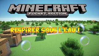 TUTO  Minecraft PE  Respirer sous leau [upl. by Laynad706]