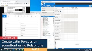 Cantabile Lite  Part 2 Create Latin Percussion Soundfont using Polyphone [upl. by Gradey216]