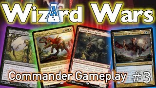 Wizard Wars Episode 3  Commander Gameplay  Phenax Maralen Grenzo and Gishath Battle it out [upl. by Spurgeon]