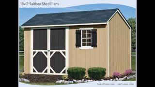 10x12 Saltbox Storage Shed Plans  Blueprints For A Backyard Shed [upl. by Hazeefah]