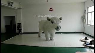 Artificial inflatable cow costume how to decorate the events stage [upl. by Selij]