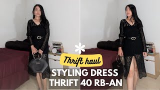 Outfit Murah yang Tetap Elegan Mix amp Match Dress Thrift Shop 40 RIBUan [upl. by Ait]