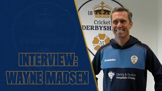 Interview Madsen previews Leicestershire game [upl. by Ehtnax]