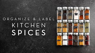 How to Organize and Label Kitchen Spices [upl. by Lil]