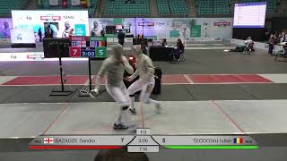 2024 1432 T16 08 M S Individual Tunis TUN GP RED TEODOSIU ROU vs BAZADZE GEO [upl. by Aizan645]