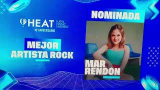 MAR RENDÓN GANADORA MEJOR ARTISTA ROCK EN LOS PREMIOS HEAT 2024 [upl. by Smith839]