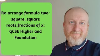 Rearranging formulas two GCSE maths [upl. by Deina]