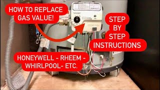 WATER HEATER Gas Valve Replacement [upl. by Otit]