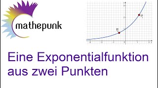 Eine Exponentialfunktion aus zwei Punkten [upl. by Cassell]