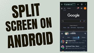 How to Split Screen on Android  Use 2 Apps At the same time [upl. by Hoxsie]