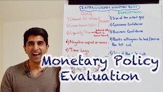 Y1 36 Monetary Policy  Problems and Evaluation [upl. by Elyrrad]