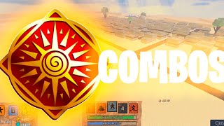 COMBOS COM SOLAR  Elemental Battlegrounds [upl. by Anesusa]