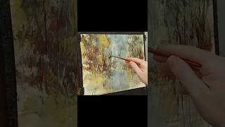 Loose brush work with the sword liner in watercolours art painting rapidsketch watercolours [upl. by Uranie]