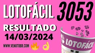 🍀 Resultado Lotofácil 3053 [upl. by Havens]