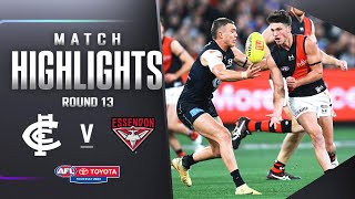 Carlton v Essendon Highlights  Round 13 2023  AFL [upl. by Marigolde976]