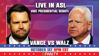 2024 Vice Presidential Debates LIVE in ASL [upl. by Fredericka]