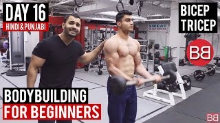 DAY 12  BEGINNERS Bicep  Tricep Workout Routine Hindi  Punjabi [upl. by Erina782]