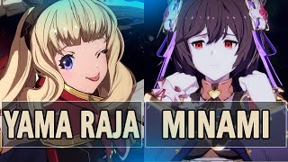 GBVSR Yama Raja Cagliostro  Vs Minami Nier  High Level Gameplay [upl. by Nomannic]