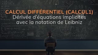 Comment calculer la dérivée déquations implicites avec la notation de Leibniz [upl. by Iteerp]