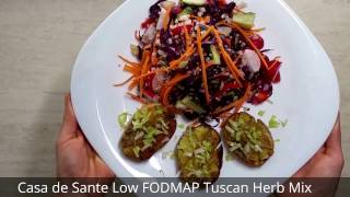 Low FODMAP Baked Tuscan Herb Potatoes and Salad [upl. by Ynafit]