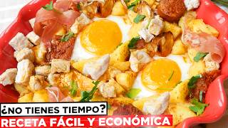 Los HUEVOS con PATATAS y CHORIZO Más Fáciles y Deliciosos Al Estilo de la Abuela [upl. by Ahsinrat]