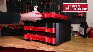 Craftsman Versastack 14 38 and 12 in drive Metric and SAE Mechanics Tool Set 230 pc [upl. by Hans]