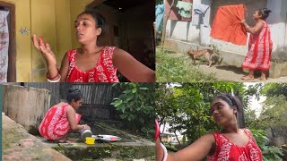 cleaning vlog new 📸 desi village cleaning vlog 💥 Indian housewife morning and night cleaning vlog 🌄 [upl. by Naesyar]