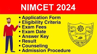 NIMCET 2024  Application form Eligibility Criteria Exam Date Syllabus [upl. by Bertolde]