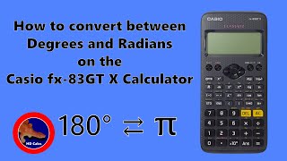 How to convert between Degrees and Radians on the Casio fx83GT X Calculator [upl. by Nodnek]