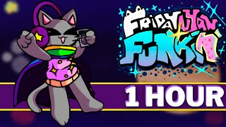 NYANSTEP  FNF 1 HOUR Songs FNF OST Mod Vs Nyan Cat Friday Night Funkin [upl. by Isnam578]