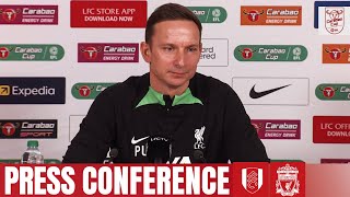 Pep Lijnders Carabao Cup press conference  Fulham vs Liverpool [upl. by Ameyn]