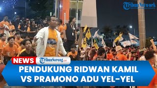 Pendukung Ridwan Kamil vs Pramono Adu Yelyel di Lokasi Debat Ancol [upl. by Anayia714]