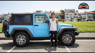 Stealth 2 Door Jeep Camper  Full Time Budget Urban Car Camping [upl. by Yelsnya]