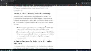 Xidian university Huashan scholarships [upl. by Trista]