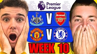 PREMIER LEAGUE WEEK 10 PREDICTIONS [upl. by Guyer282]