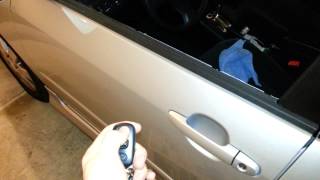 Testing 2005 Toyota Corolla Power Door Lock  After Lubricating Switch amp Key Hole [upl. by Ayouqes]