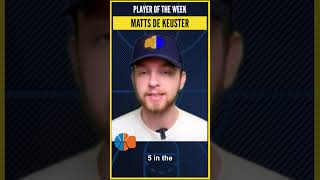 Matts De Keuster Player of the Week  Belgium Top Division I  Round 5 [upl. by Oirtemed]